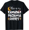 Ramadan Pajama Shirt Crescent Moon Lantern Graphic Tee Casual Crewneck TShirt for Muslims CrewNeck Women Summer New Clothes