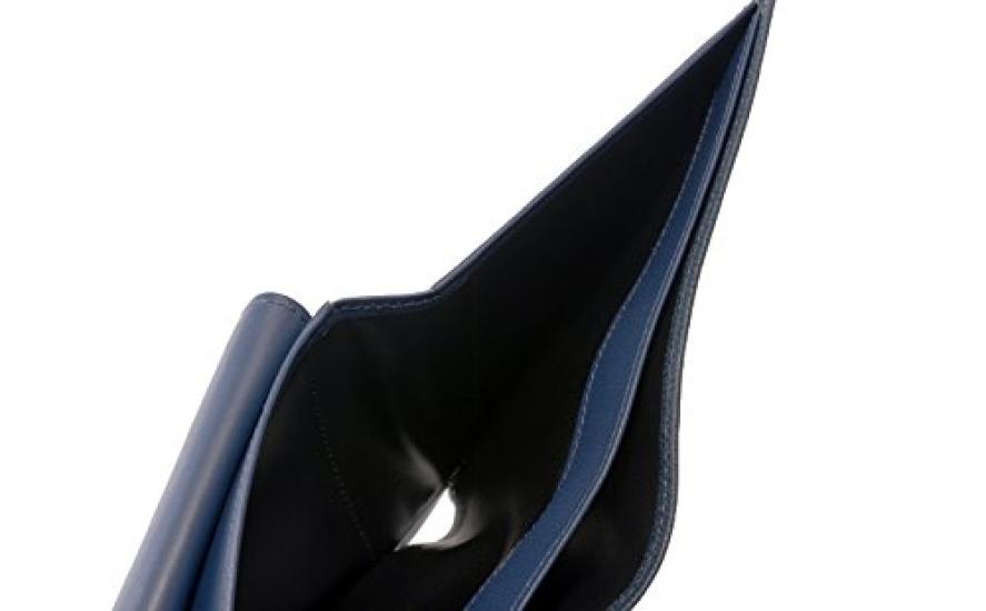 Cypris Trilogy Bifold Wallet with Coin Purse and Bill Day Birthday Boyfriend Navy x 8531 Compartment, Leather, Men's Gift, Father's Gift, Gift, Gift,