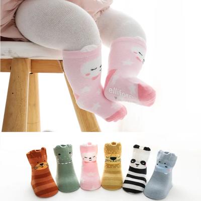 Baby Schattig Cartoon Dier Kniehoge Lange Pantoffels Herfst Lente Warm Katoen Antislip Vloersokken voor Kinderen Meisjes Jongen Kleding