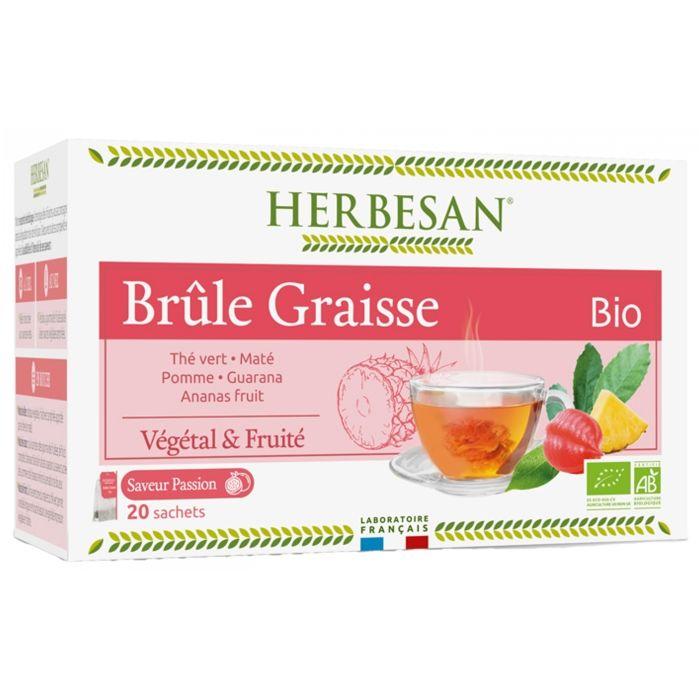 Herbesan Bio Infusion Brûle-graisse Saveur Ananas N° 11 - 20 Sachets