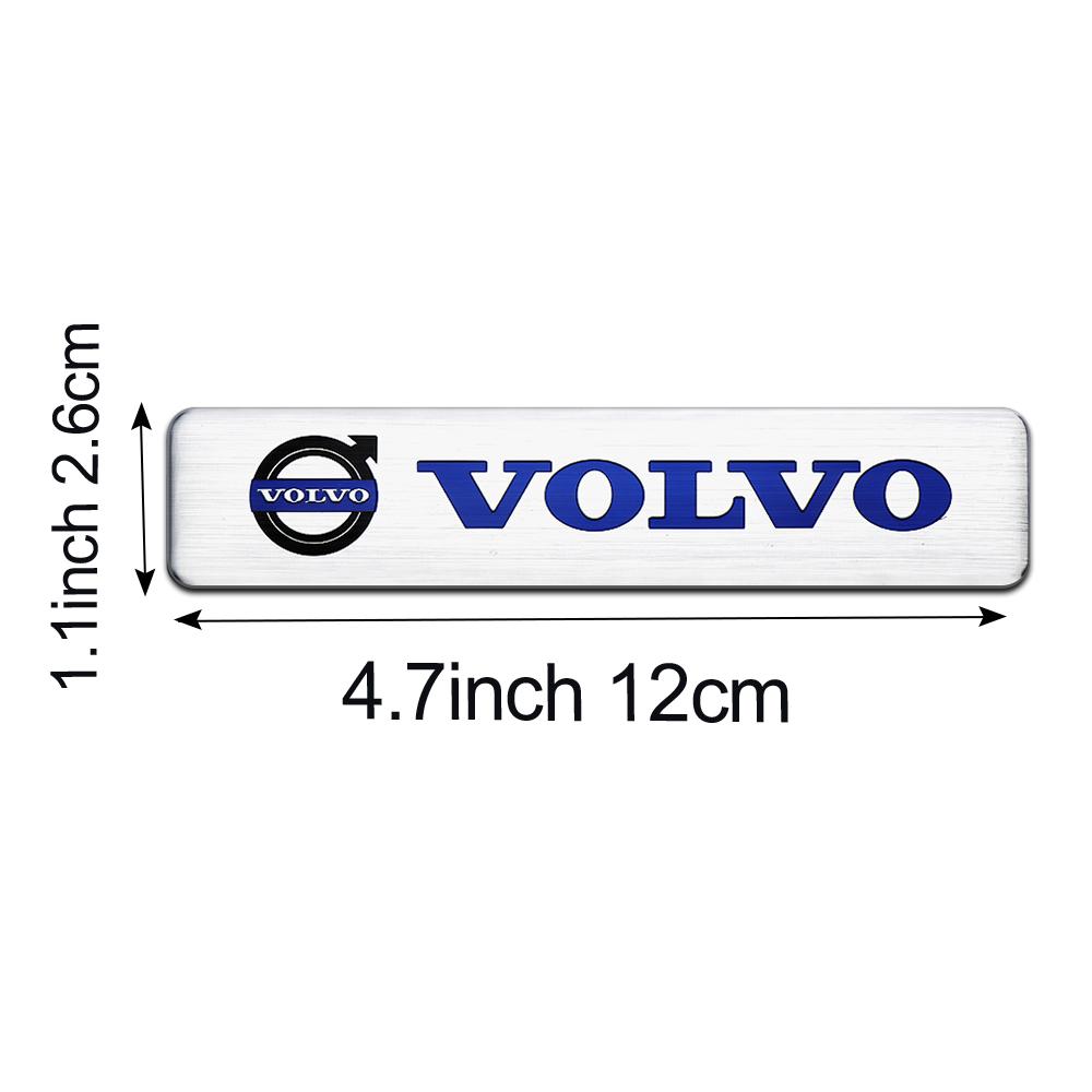 Auto Aluminium Karosserie Aufkleber Kofferraum Emblem Außen Dekoration Aufkleber Für Volvo R Design T6 AWD C30 C40 C50 C70 S40 S60 S70 S80 S90