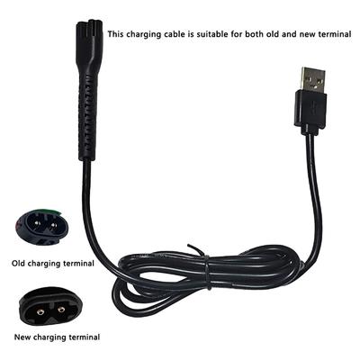 8148/8591/8504 Cortadora de pelo eléctrica Fuente de alimentación Cable de carga USB Línea negra