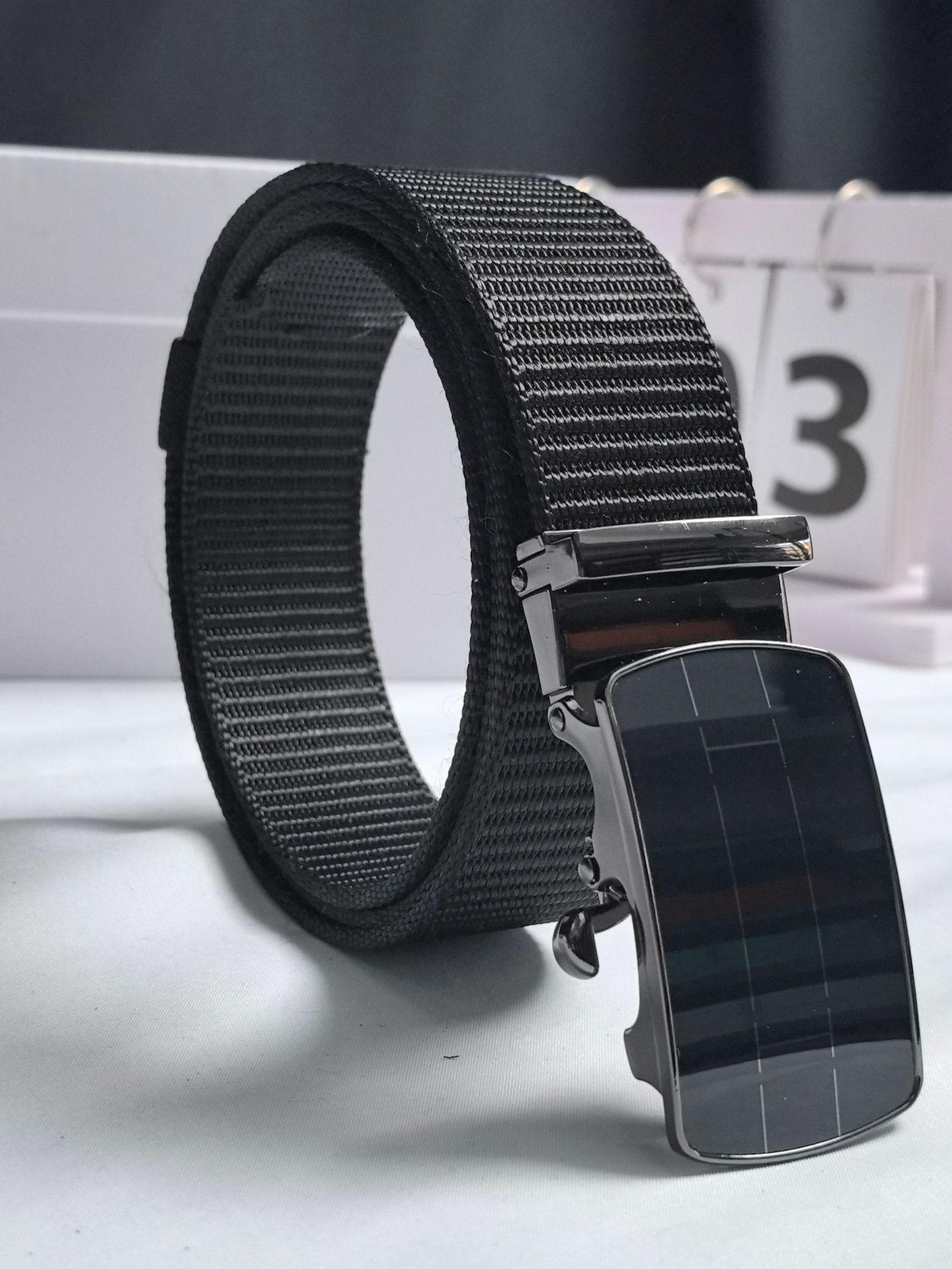 

2024 Men s Cowhide Leather Automatic Buckle Business Belt 120 чорний