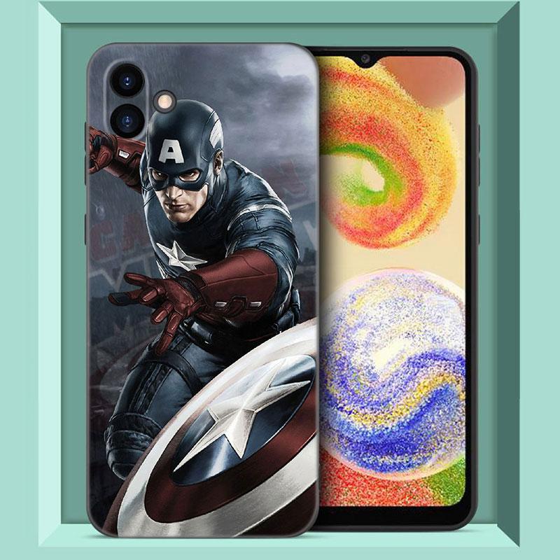 Чехол для телефона Steve Captain America Shield для Samsung Galaxy A01 A03 Core A04 E A02 A05 A10 A20 A21 A30 A50 S A6 A8 Plus A7 2018 Samsung A01 Core