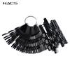 KADS 150 Tips Fan-shaped Color Chart Nail Art Display Black False Acrylic Fake Tips For Gel Polish