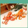 Plush Octopus Toy With Short Pile Fabric For Kids Childrens Marine Animal Decor