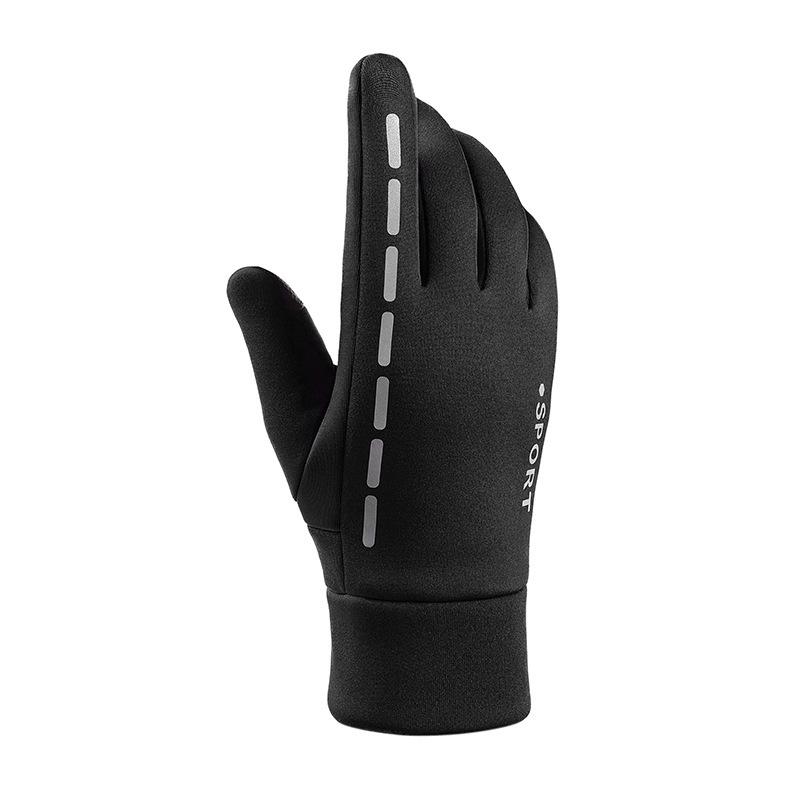 Mănuși cu ecran tactil Mănuși calde pentru bărbați de iarnă din pluș Impermeabil și rezistent la vânt Alpinism Ciclism Motocicletă Mănuși de călărie în aer liber