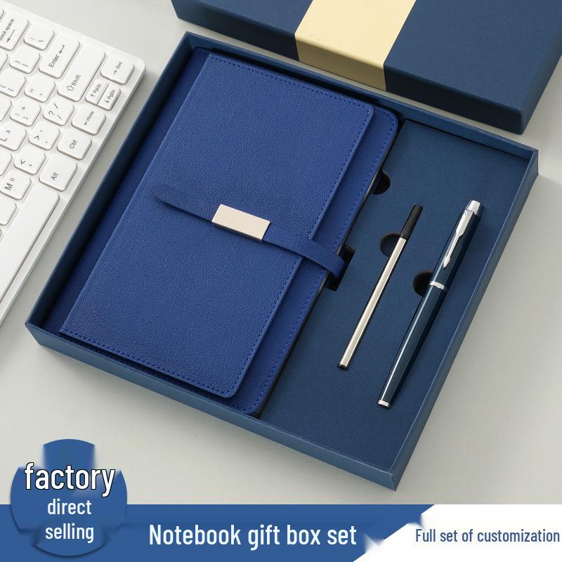 A5 Magnetic Buckle Notebook Set - Custom Logo for Business, Office, and Campus Meetings.