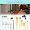 Premium Aluminum Alloy Tuning Forks For Therapeutic Use And Musical Tuning With Wooden And Black Mallets