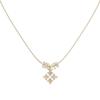 Vintage Maillard Iris Lace Shimmer Cross Necklace High Sense Niche Design Internet Celebrity Bracelet Ring