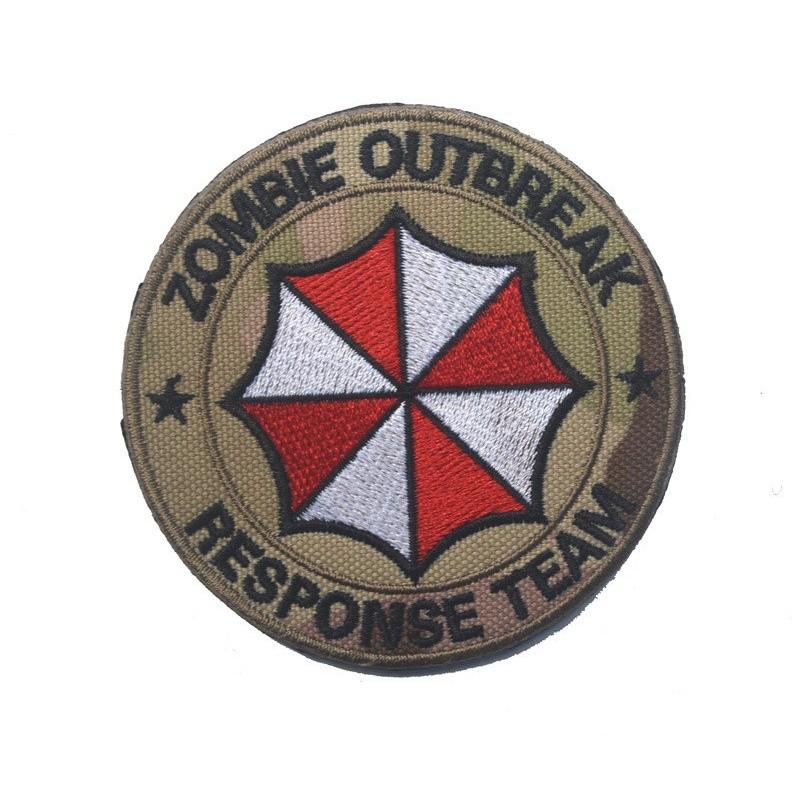 Biohazard Embroidered Velcro Patch With Nylon Polyester Material For Cosplay And Costume Accessories
