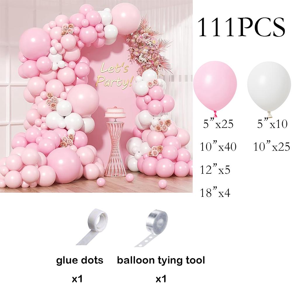 

Pastel Pink Balloons Garland Baby Pink White Balloon Arch Kit Baby Shower Gender Reveal Birthday Party Wedding Decoration Globos As Picture