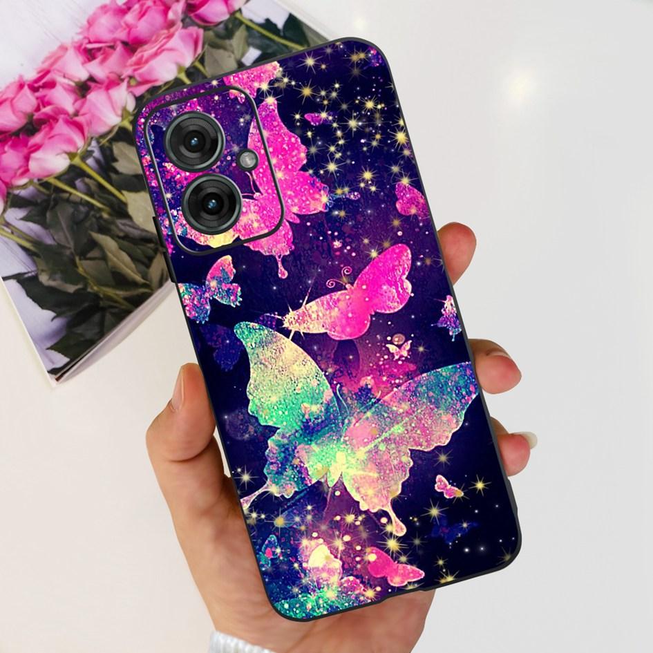 For Motorola Moto G55 5G Case Black TPU Soft Silicone Funda Shockproof Cover For Moto G55 2024 Phone Cover G 55 Protective Shell
