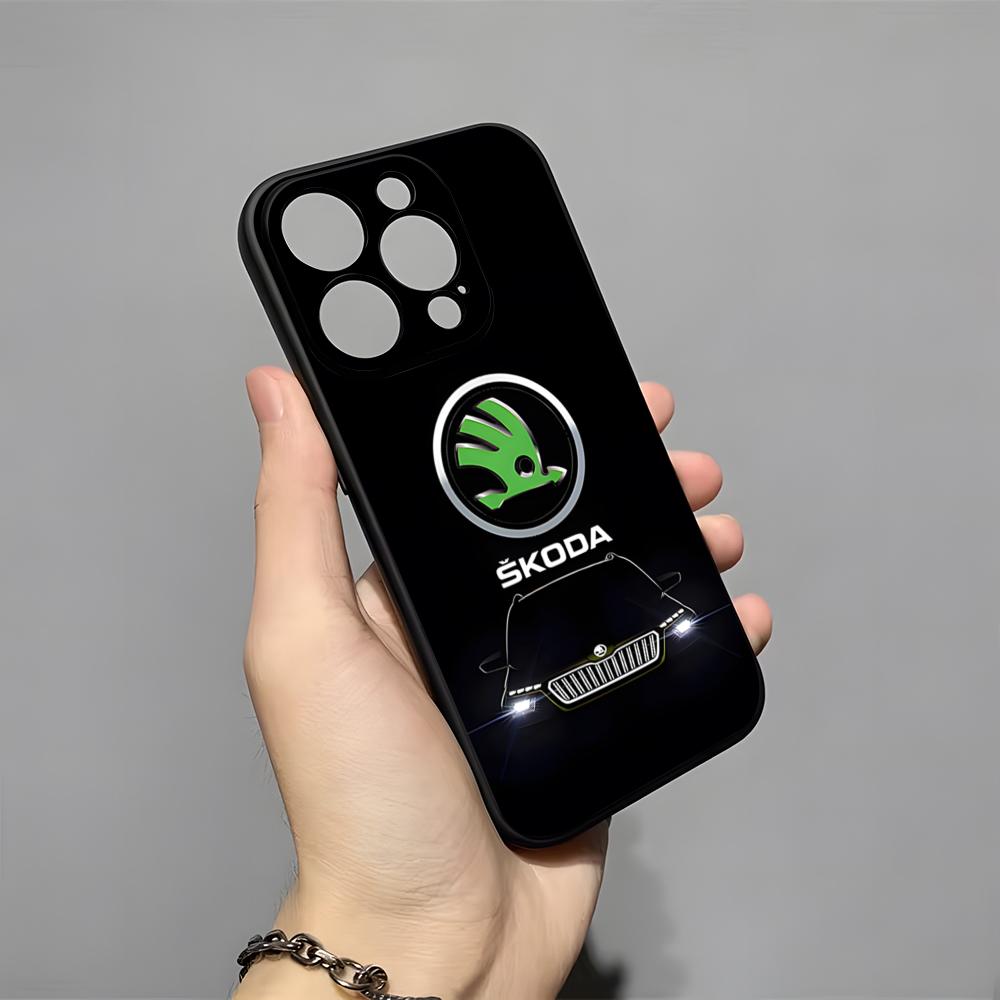 Super Car Design-Skoda Phone Case For 16 Pro Max Iphone 15 14 Pro Max 13pro 11 X Xs Xr 8 7Plus Silicone Cover