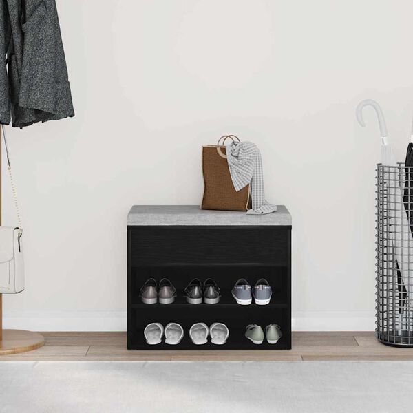 Flur-Schuhschrank, Schuhaufbewahrungsregal, Aufbewahrungsbank zum Schuhe wechseln, 60x30x45 cm