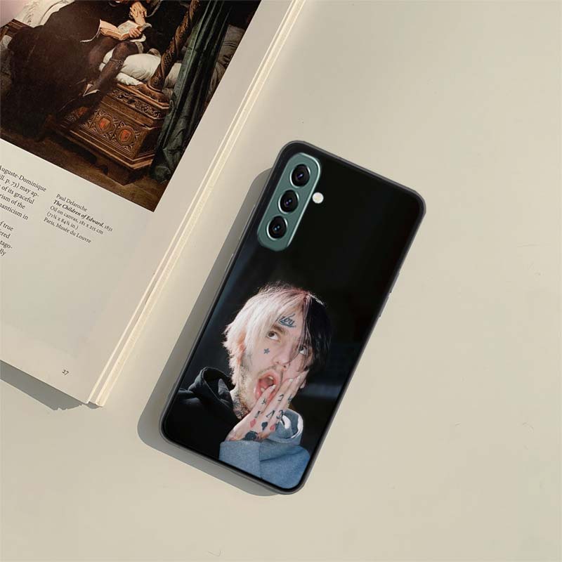 Lil Peep Lil Bo Peep Black Phone Case For Samsung A55 A35 A25 A15 A54 A34 A24 A14 A70 A71 A50 A51 A17 A05S Galaxy A40 A41A30 A3