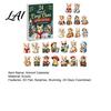 Interactive Unboxing Games 2026 Corgi Christmas Advent Calendar 24 Days Acrylic Dog Ornaments Countdown 2D Holiday Ritual Pendants for Xmas