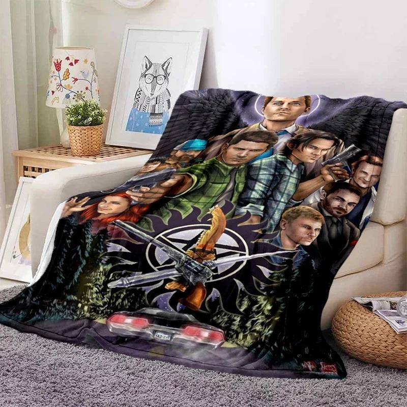 3D Print supernatural Blanket Soft Sofa Cover Throw Blanket Fleece Tapestry Lightweight Warm Bed Blankets for Bedroom Couch