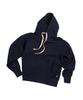 Vtg Cotton Knit Washed Hoodie Navy