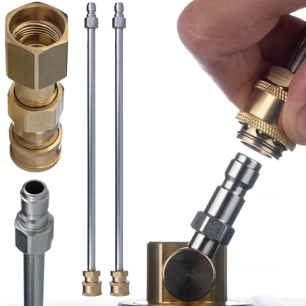 Rosfix Szczotka Nierdzewna do Myjek Karcher HD/HDS – Wydajność 250 Bar | 1000 l/h | System Easy!Lock | Obrotowe Dysze 32 cm