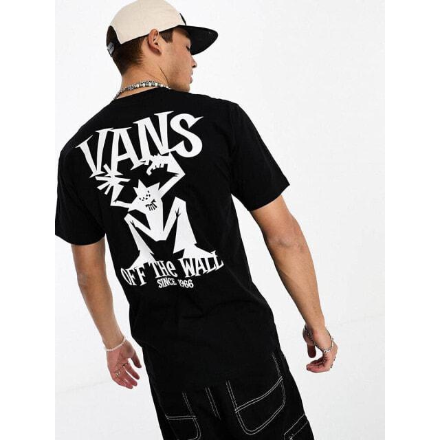 

Черная футболка с принтом на спине Vans Sketchy Friends