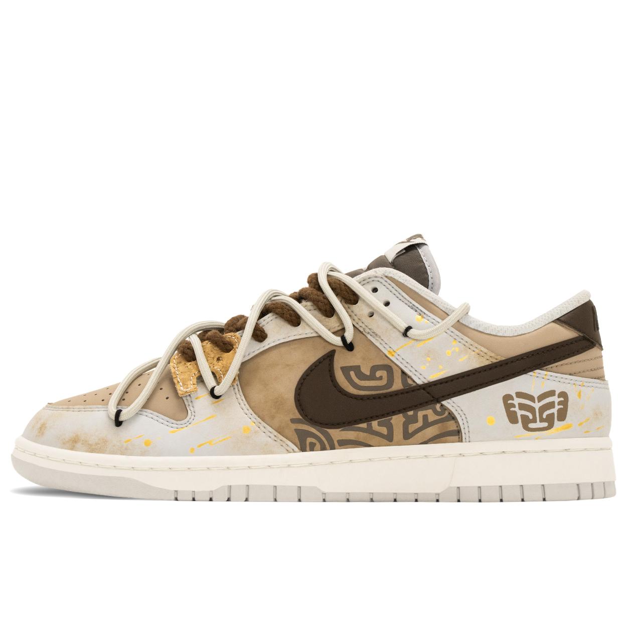 

Nike Dunk Copper Face Beast Abrasion Resistant Abrasion Resistant Low top Skateboard Shoes Men s White Brown HF5441-202(TeamA-) 43
