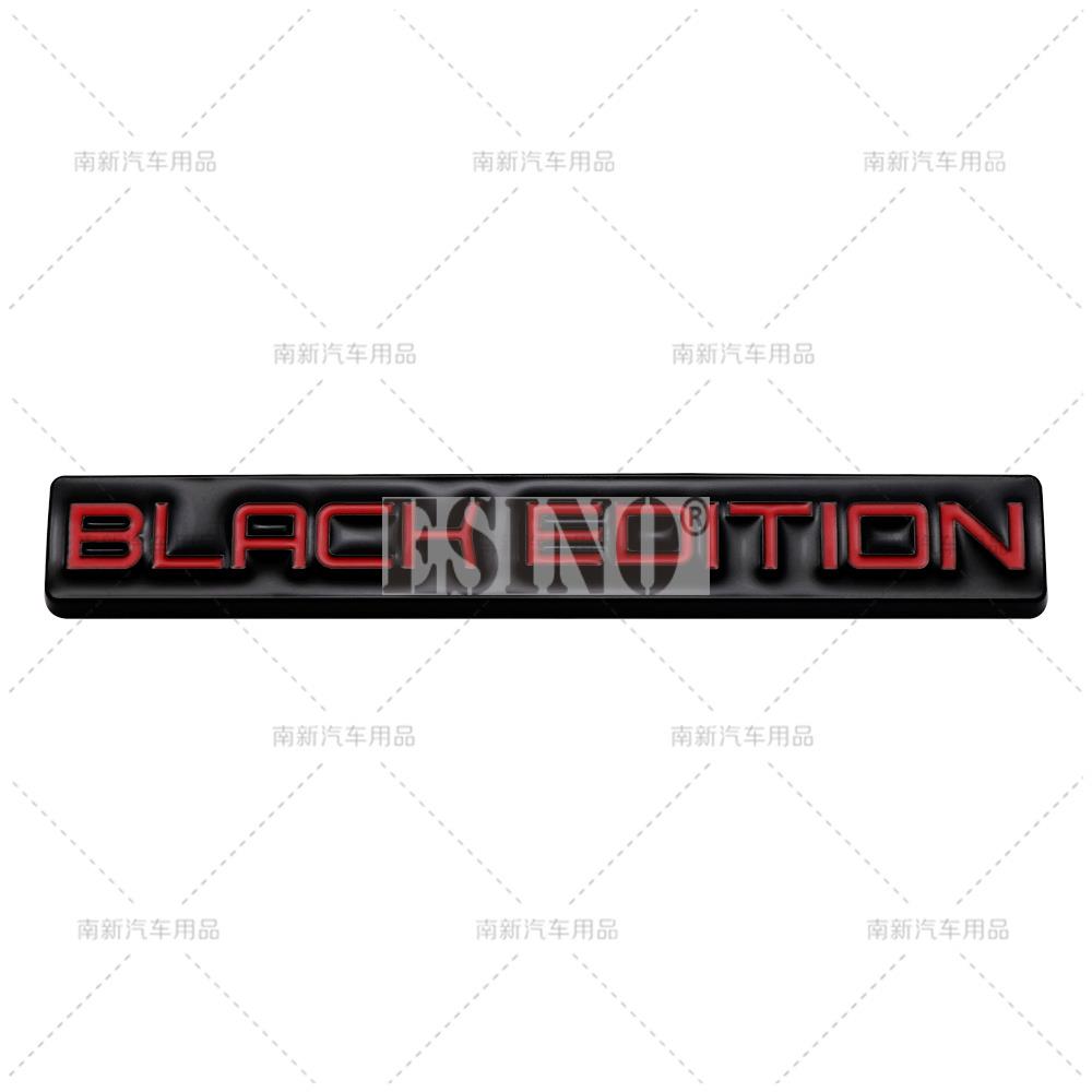 Car Styling 3D Black Edition Decorative Metal Adhesive Emblem Rear Trunk Badge Fender Sticker Body Decal Car Accessories