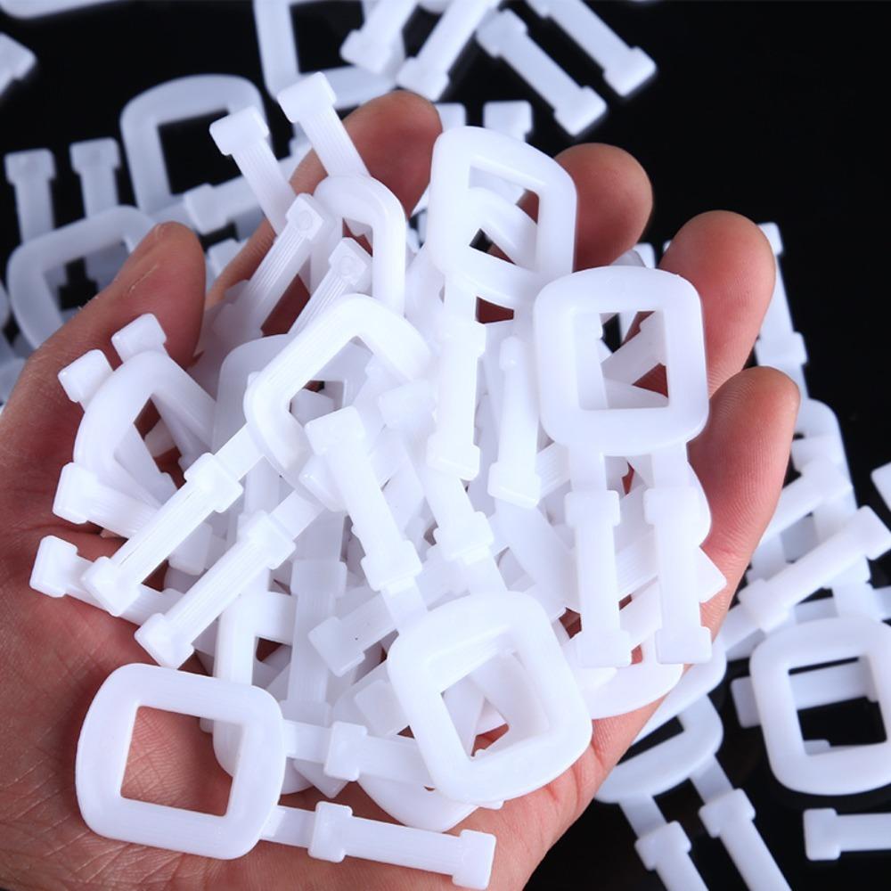 Transparent Plastic Packing Buckle 60x25 Mm Belt Buckle Packing Strap Buckle  Bundling Vegetables
