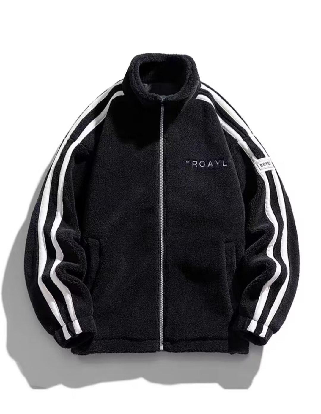 Мужская пике-куртка Весна-Осень 2025: Тренды главной улицы, Гонконг, японский Харадзюку и корейский стили L чёрный