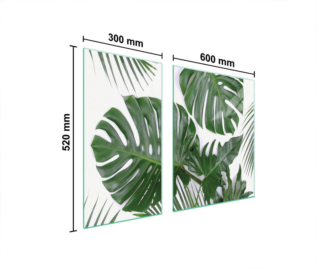 SZKLANA PŁYTA OCHRONNA NA KUCHENKĘ 90x52 MONSTERA