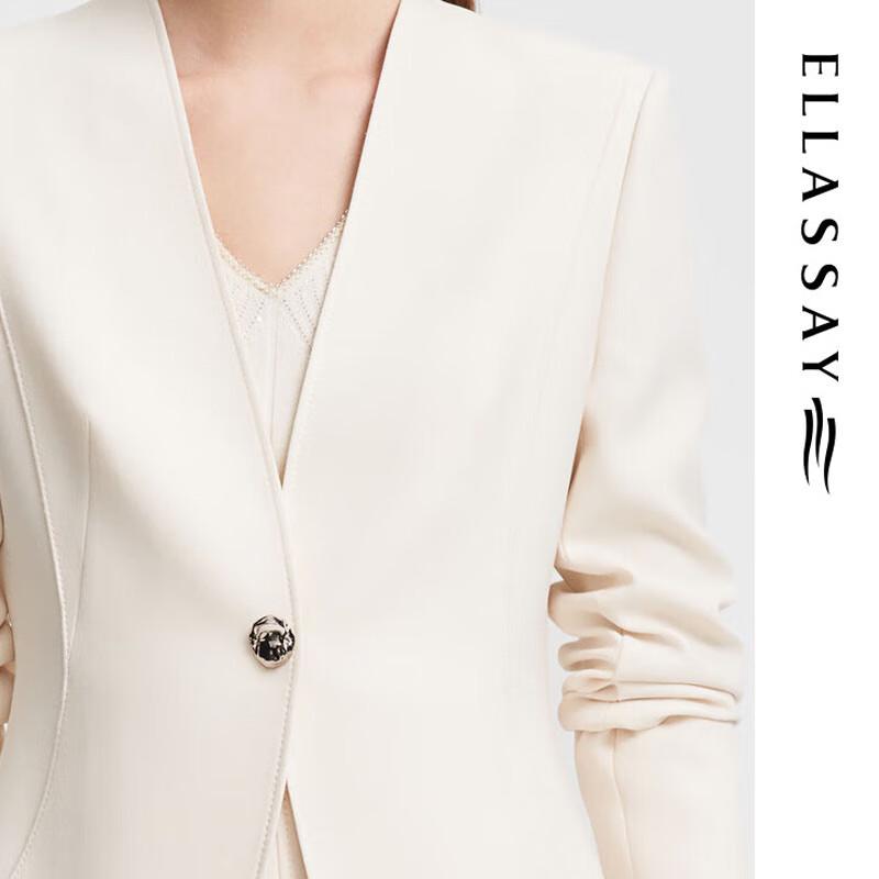 

ELLASSAY Women s French One-Button Blazer EWF351T01600 M