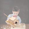 Children's Wooden Diy Electric Tank Science Kit Educational Toy Gift Material C-25 Pack