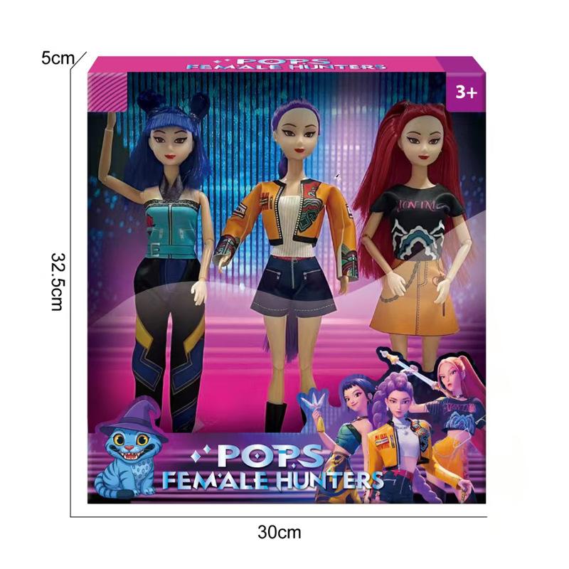 Cazadora de Demonios Muñeca Leyenda Banda de Chicos Demonio Juguete Figura de Vinilo 11.5 Pulgadas Grado de Coleccionista Regalo