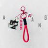 7 Stück BTS ARIRANG Thema Schlüsselanhänger, Bangtan Boys Foto Anhänger mit roter geflochtener Schnur, Kpop ARMY Fans Taschenzubehör, Kpop Idol Taschenanhänger für ARMY Fans