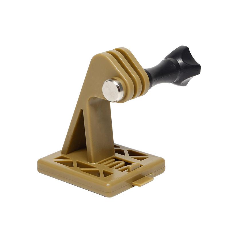 

Тактический адаптер для шлема, стойка для фронтальной экшн-камеры, фиксированное крепление для Gopro Hero, аксессуары для шлема Airsoft хаки