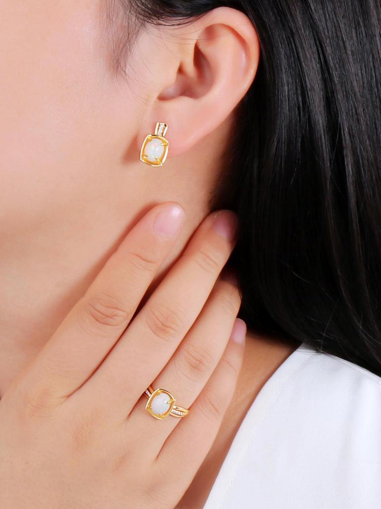 TBJ 100% Ethiopia Natural Opal Earrings 925 Sterling Silver Fine Gemstone Jewelry for Women Wife Nice Birthday Gift