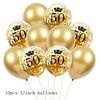 Black Gold 30 40 50 60 Years Birthday Party Confetti Balloon 30th 50th Birthday Party Decorations Adult Party Ballon Air Globos