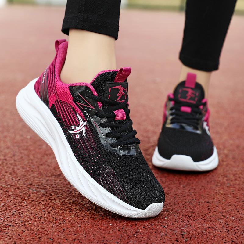 Joni Danlai Brand Sports Shoes Spring and Autumn Mesh Running Shoes Lightweight Non-slip Casual Travel Shoes Women