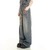 American Retro Print High Waist Wide Leg Denim Jeans for Women - 2026 Autumn/Winter Collection