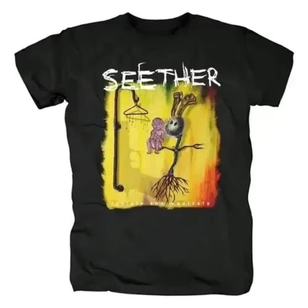 Heavy Metal Seether T Shirt Women Men Rock T-shirt Comfort Top100% Cotton Men's Summer Small Fresh T-Shirt Fashion Trend T-Shirt