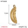 3PCS/LOT CARLIDANA Gold Plated Stainless Steel Charms, Cute 3D Mushroom Candy Fruit Pendants for DIY Bracelet Earring Jewelry