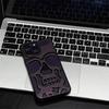 Luxus-Skelett-Schädel-Hülle für iPhone 11 12 13 14 15 Pro Max Handyhüllen Stoßfeste Rückabdeckung Kamera voll schützen Hollow Funda