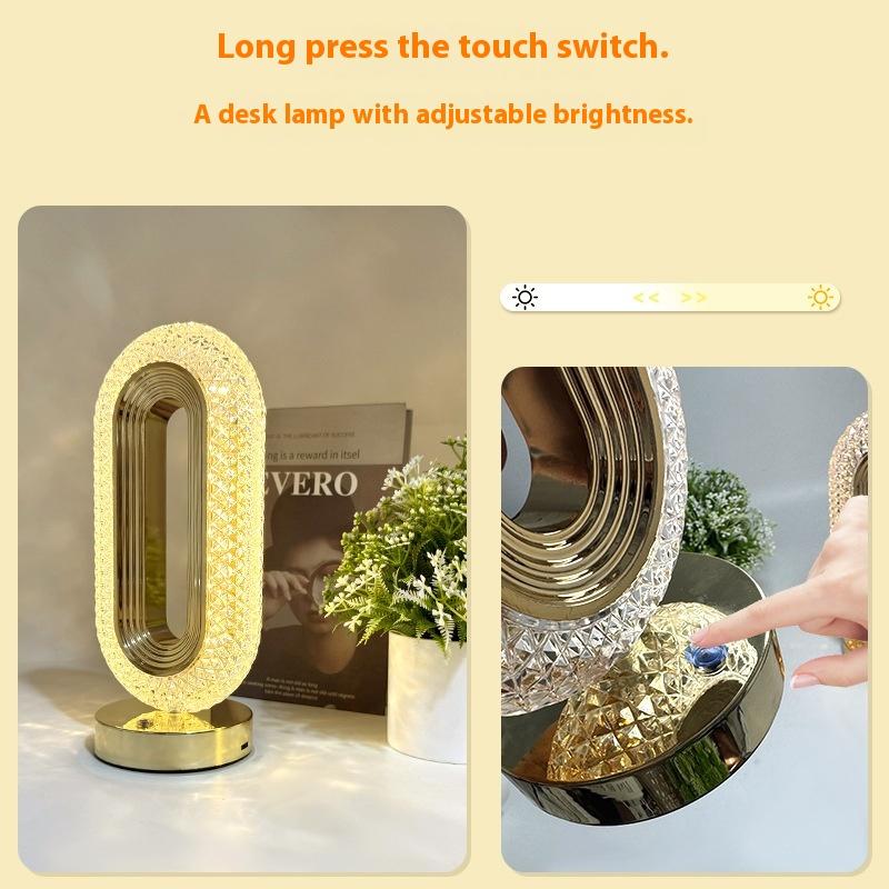 LED Tischlampe USB-Aufladung Touch-Schalter Raumdekorationslicht Leselicht Nachttischlampen Nachtlicht