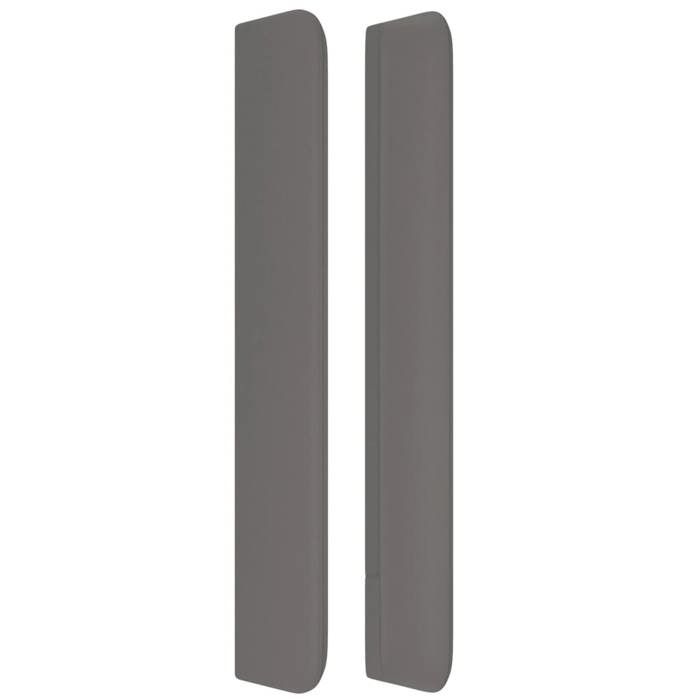 Maison Exclusive - Tête de lit avec oreilles Gris 93x16x118/128 cm Similicuir