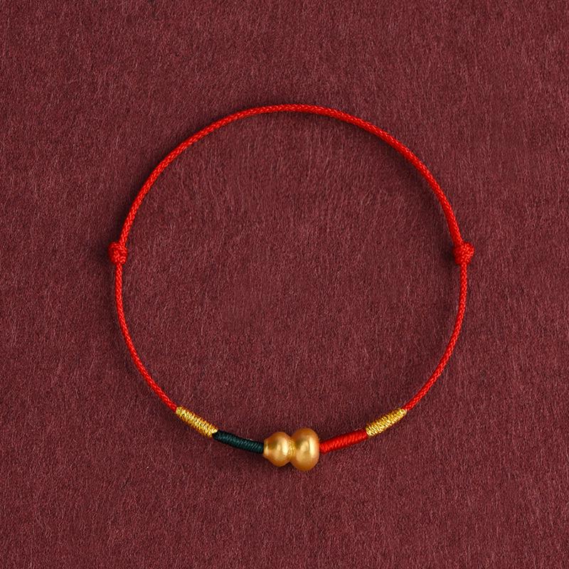 Ultra-fine 999 Pure Gold Red String