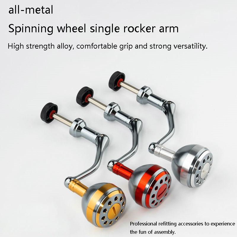 

Спиннинговые катушки 500-7000 Запасная ручка Металлическая рукоятка с шариком Алюминиевый сплав Складная Рукоятка разных цветов M золотой