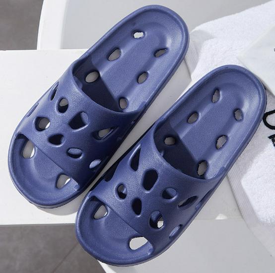 Hollow Out Solid Color Women's Slippers - Wear-Resistant, All-Season Bathroom & Home Footwear