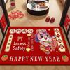 New Year Festive Red Quick-Dry Anti-Slip Door Mat: Wear-Resistant, Water-Absorbing, Easy-to-Clean