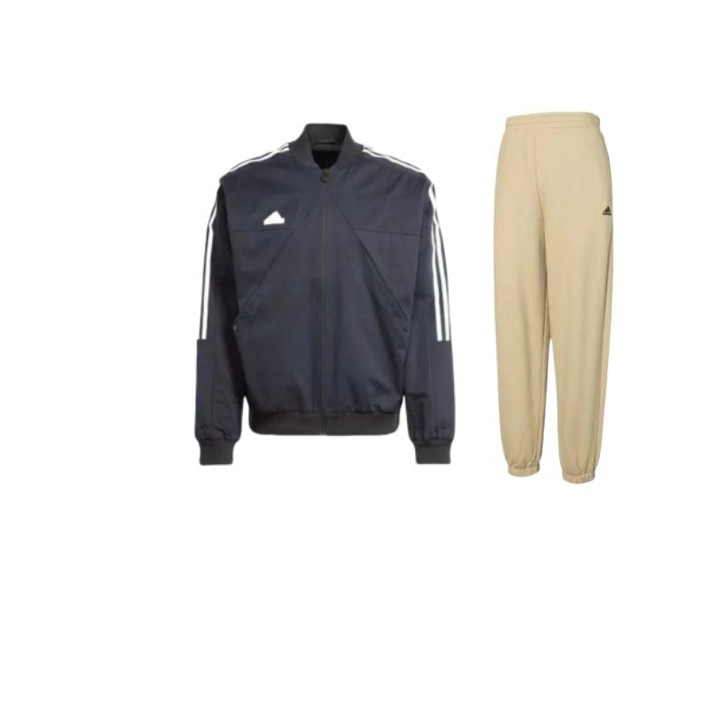 

Adidas Sport Performance Dame 5 Color Block Logo Long Sleeve Cuffed Comfortable Pants Casual Sports Suit Unisex suit IV7609+-IP3791 XL