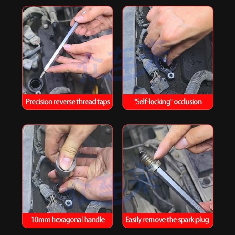 Outil Extracteur de Bougie de Prise Cassée Automobile Avec Technologie de Filetage Inversé Haute Précision Pour un Entretien Automobile Efficace